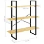 3-stöckiges Regal aus massivem Kiefernholz 100x30x105 cm von vidaXL, Bücherregale und Regale - Ref: Foro24-806552, Preis: 54,...