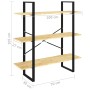 3-stöckiges Regal aus massivem Kiefernholz 100x30x105 cm von vidaXL, Bücherregale und Regale - Ref: Foro24-806552, Preis: 54,...