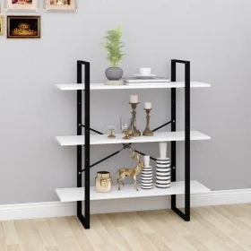 White plywood shelf 100x30x105 cm by vidaXL, Bookcases and shelves - Ref: Foro24-806547, Price: 40,80 €, Discount: %