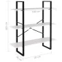 Estantería de madera contrachapada blanco 100x30x105 cm de vidaXL, Librerías y estanterías - Ref: Foro24-806547, Precio: 40,7...