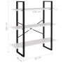 White plywood shelf 100x30x105 cm by vidaXL, Bookcases and shelves - Ref: Foro24-806547, Price: 41,15 €, Discount: %