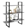 Concrete gray plywood shelf 100x30x105 cm by vidaXL, Bookcases and shelves - Ref: Foro24-806551, Price: 56,60 €, Discount: %
