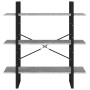 Concrete gray plywood shelf 100x30x105 cm by vidaXL, Bookcases and shelves - Ref: Foro24-806551, Price: 57,35 €, Discount: %