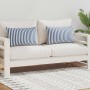Cojines para exterior a rayas 60x40 cm azul marino 2 unidades