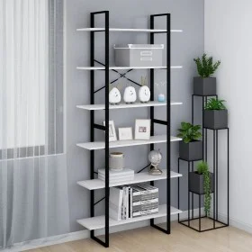 Hochschrank aus massivem weißem Kiefernholz 100x30x210 cm von vidaXL, Bücherregale und Regale - Ref: Foro24-806563, Preis: 99...