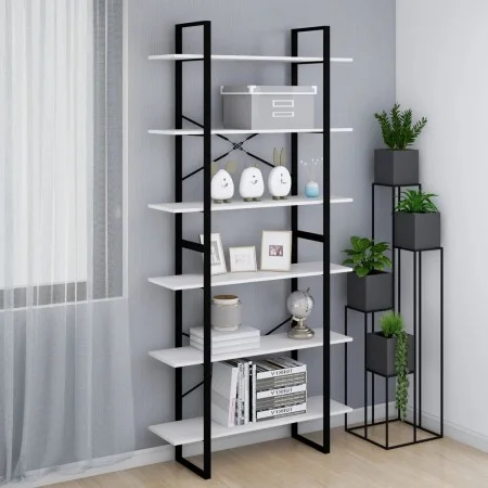 Hochschrank aus massivem weißem Kiefernholz 100x30x210 cm von vidaXL, Bücherregale und Regale - Ref: Foro24-806563, Preis: 99...