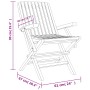 Klappbare Gartenstühle 4 Stk. Massivholz Teak 61x67x90 cm von vidaXL, Gartenstühle - Ref: Foro24-3155055, Preis: 307,13 €, Ra...