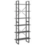 Hochschrank massives Kiefernholz grau 80x30x210 cm von vidaXL, Bücherregale und Regale - Ref: Foro24-806544, Preis: 79,30 €, ...