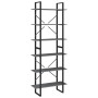Tall solid pine wood wardrobe in gray, 80x30x210 cm by vidaXL, Bookcases and shelves - Ref: Foro24-806544, Price: 79,30 €, Di...