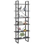 Tall solid pine wood wardrobe in gray, 80x30x210 cm by vidaXL, Bookcases and shelves - Ref: Foro24-806544, Price: 79,30 €, Di...