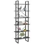 Tall solid pine wood wardrobe in gray, 80x30x210 cm by vidaXL, Bookcases and shelves - Ref: Foro24-806544, Price: 79,30 €, Di...