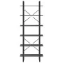 Tall solid pine wood wardrobe in gray, 80x30x210 cm by vidaXL, Bookcases and shelves - Ref: Foro24-806544, Price: 79,30 €, Di...