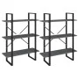 Hochschrank massives Kiefernholz grau 80x30x210 cm von vidaXL, Bücherregale und Regale - Ref: Foro24-806544, Preis: 79,30 €, ...