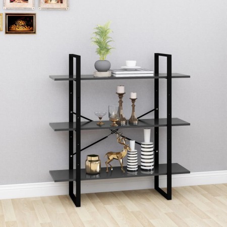 Graues Sperrholzregal 100x30x105 cm von vidaXL, Bücherregale und Regale - Ref: Foro24-806549, Preis: 41,15 €, Rabatt: %