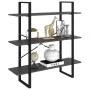 Graues Sperrholzregal 100x30x105 cm von vidaXL, Bücherregale und Regale - Ref: Foro24-806549, Preis: 40,78 €, Rabatt: %