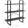 Graues Sperrholzregal 100x30x105 cm von vidaXL, Bücherregale und Regale - Ref: Foro24-806549, Preis: 40,78 €, Rabatt: %