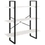 3-stufiges Regal aus massivem Weißkiefernholz, 100 x 30 x 105 cm von vidaXL, Bücherregale und Regale - Ref: Foro24-806553, Pr...