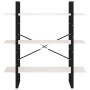 3-stufiges Regal aus massivem Weißkiefernholz, 100 x 30 x 105 cm von vidaXL, Bücherregale und Regale - Ref: Foro24-806553, Pr...