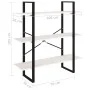 3-stufiges Regal aus massivem Weißkiefernholz, 100 x 30 x 105 cm von vidaXL, Bücherregale und Regale - Ref: Foro24-806553, Pr...