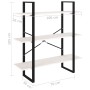 3-stufiges Regal aus massivem Weißkiefernholz, 100 x 30 x 105 cm von vidaXL, Bücherregale und Regale - Ref: Foro24-806553, Pr...
