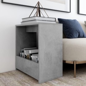 Concrete gray plywood side table 50x26x50 cm by vidaXL, Side tables - Ref: Foro24-806691, Price: 26,37 €, Discount: %