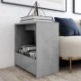 Mesa auxiliar de madera contrachapada gris hormigón 50x26x50 cm de vidaXL, Mesas auxiliares - Ref: Foro24-806691, Precio: 26,...
