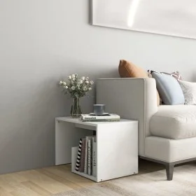 Mesa auxiliar de madera contrachapada blanco 59x36x38 cm de vidaXL, Mesas auxiliares - Ref: Foro24-806696, Precio: 29,86 €, D...