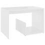 Mesa auxiliar de madera contrachapada blanco 59x36x38 cm de vidaXL, Mesas auxiliares - Ref: Foro24-806696, Precio: 28,94 €, D...