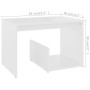 Mesa auxiliar de madera contrachapada blanco 59x36x38 cm de vidaXL, Mesas auxiliares - Ref: Foro24-806696, Precio: 28,94 €, D...