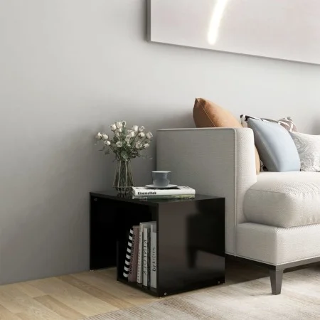 Mesa auxiliar de madera contrachapada negro 59x36x38 cm de vidaXL, Mesas auxiliares - Ref: Foro24-806697, Precio: 30,95 €, De...