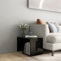 Mesa auxiliar de madera contrachapada negro 59x36x38 cm de vidaXL, Mesas auxiliares - Ref: Foro24-806697, Precio: 30,41 €, De...