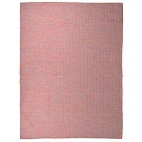 Roter flachgewebter Outdoor-Teppich 120x170 cm von vidaXL, Teppiche - Ref: Foro24-340823, Preis: 33,50 €, Rabatt: %