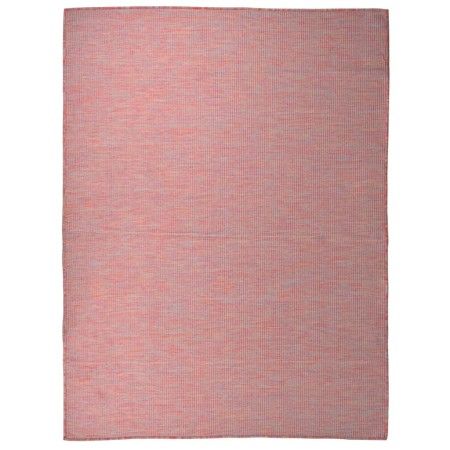Alfombra de exterior de tejido plano rojo 120x170 cm de vidaXL, Alfombras - Ref: Foro24-340823, Precio: 36,60 €, Descuento: %