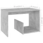 Mesa auxiliar de madera contrachapada gris hormigón 59x36x38 cm de vidaXL, Mesas auxiliares - Ref: Foro24-806700, Precio: 31,...