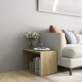 Beistelltisch aus Sonoma-Eichensperrholz, 59 x 36 x 38 cm von vidaXL, Seitentische - Ref: Foro24-806699, Preis: 27,56 €, Raba...
