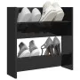 Glossy black plywood wall shoe rack 60x18x60 cm by vidaXL, Shoe racks and shoe organizers - Ref: Foro24-806735, Price: 21,66 ...