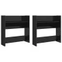 Wall shoe racks 2 pcs glossy black plywood 60x18x60 cm by vidaXL, Shoe racks and shoe organizers - Ref: Foro24-806736, Price:...