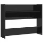 Zapatero de pared madera contrachapada negro brillo 80x18x60 cm de vidaXL, Zapateros y organizadores de calzado - Ref: Foro24...