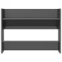 Wall-mounted shoe racks 2 units plywood glossy gray 80x18x60 cm by vidaXL, Shoe racks and shoe organizers - Ref: Foro24-80675...
