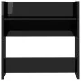 Zapateros de pared 4 uds contrachapada negro brillo 60x18x60 cm de vidaXL, Zapateros y organizadores de calzado - Ref: Foro24...