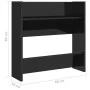 Zapateros de pared 4 uds contrachapada negro brillo 60x18x60 cm de vidaXL, Zapateros y organizadores de calzado - Ref: Foro24...