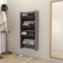 Wall-mounted shoe racks 2 units plywood glossy gray 60x18x60 cm by vidaXL, Shoe racks and shoe organizers - Ref: Foro24-80673...