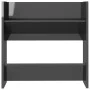 Wall-mounted shoe racks 2 units plywood glossy gray 60x18x60 cm by vidaXL, Shoe racks and shoe organizers - Ref: Foro24-80673...