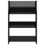 Zapateros de pared 2 uds contrachapada negro brillo 60x18x90 cm de vidaXL, Zapateros y organizadores de calzado - Ref: Foro24...