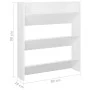 Zapatero de pared madera contrachapada blanco 80x18x90 cm de vidaXL, Zapateros y organizadores de calzado - Ref: Foro24-80677...