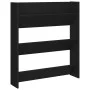 Zapatero de pared madera contrachapada negro 80x18x90 cm de vidaXL, Zapateros y organizadores de calzado - Ref: Foro24-806779...