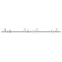 Kit de herrajes para puerta corredera 183 cm acero plateado