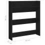 Zapatero de pared madera contrachapada negro 80x18x90 cm de vidaXL, Zapateros y organizadores de calzado - Ref: Foro24-806779...