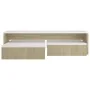 Stapelbare Couchtische in Weiß und Sonoma-Eiche, 100 x 100 x 26,5 cm von vidaXL, Couchtisch - Ref: Foro24-806800, Preis: 41,0...