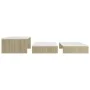 Stapelbare Couchtische in Weiß und Sonoma-Eiche, 100 x 100 x 26,5 cm von vidaXL, Couchtisch - Ref: Foro24-806800, Preis: 41,0...
